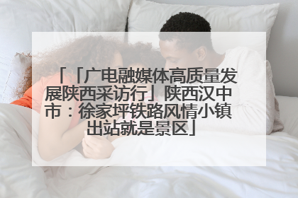 「广电融媒体高质量发展陕西采访行」陕西汉中市：徐家坪铁路风情小镇 出站就是景区