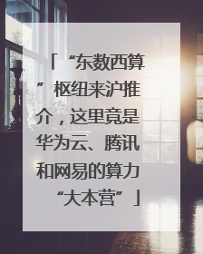 “东数西算”枢纽来沪推介，这里竟是华为云、腾讯和网易的算力“大本营”