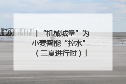 “机械城堡”为小麦智能“控水”（三夏进行时）