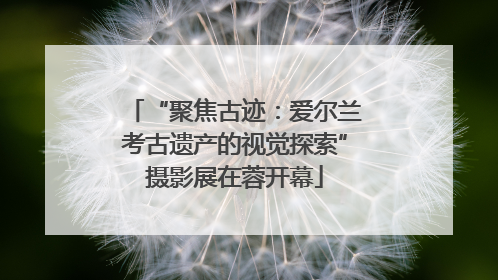 “聚焦古迹：爱尔兰考古遗产的视觉探索”摄影展在蓉开幕