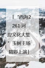 “西海2261·河湟文化大集”玉树主场精彩上演