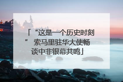 “这是一个历史时刻” 索马里驻华大使畅谈中非银幕共鸣