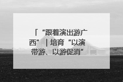 “跟着演出游广西”｜培育“以演带游、以游促消”文旅消费新生态