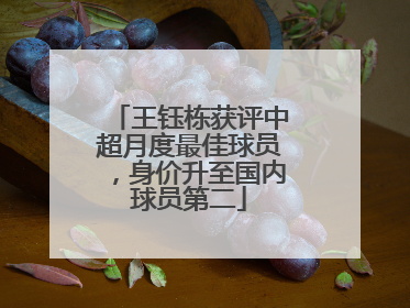 王钰栋获评中超月度最佳球员，身价升至国内球员第二