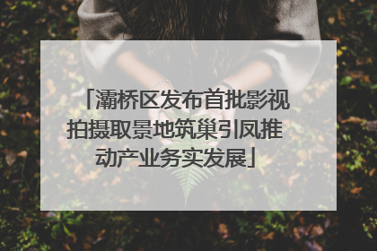 灞桥区发布首批影视拍摄取景地筑巢引凤推动产业务实发展