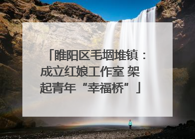 睢阳区毛堌堆镇：成立红娘工作室 架起青年“幸福桥”
