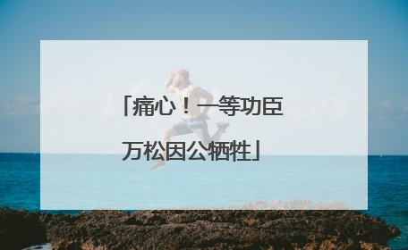 痛心！一等功臣万松因公牺牲