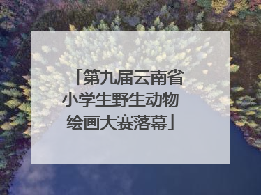 第九届云南省小学生野生动物绘画大赛落幕