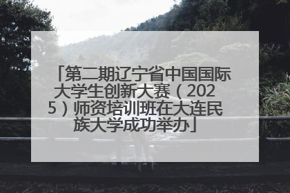 第二期辽宁省中国国际大学生创新大赛（2025）师资培训班在大连民族大学成功举办