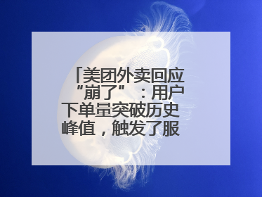 美团外卖回应“崩了”：用户下单量突破历史峰值，触发了服务器限流保护