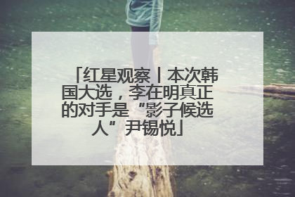 红星观察丨本次韩国大选，李在明真正的对手是“影子候选人”尹锡悦