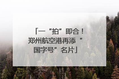 一“拍”即合！郑州航空港再添“国字号”名片
