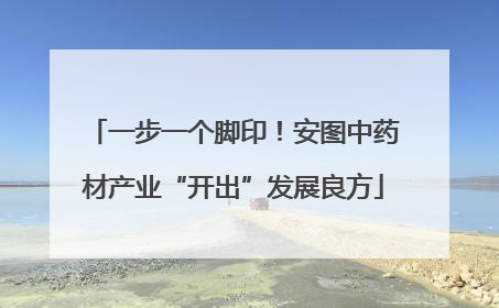 一步一个脚印！安图中药材产业“开出”发展良方