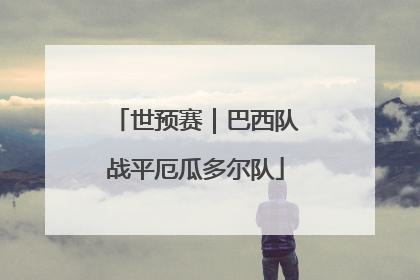 世预赛｜巴西队战平厄瓜多尔队