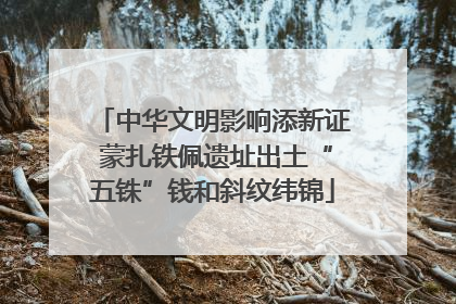中华文明影响添新证 蒙扎铁佩遗址出土“五铢”钱和斜纹纬锦