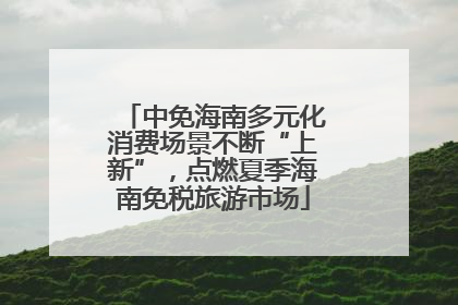 中免海南多元化消费场景不断“上新”，点燃夏季海南免税旅游市场
