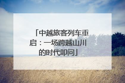 中越旅客列车重启：一场跨越山川的时代叩问
