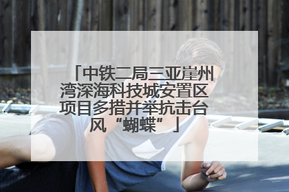 中铁二局三亚崖州湾深海科技城安置区项目多措并举抗击台风“蝴蝶”