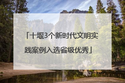 十堰3个新时代文明实践案例入选省级优秀