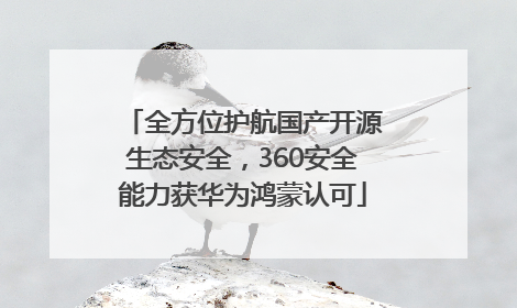 全方位护航国产开源生态安全，360安全能力获华为鸿蒙认可