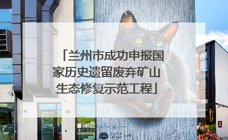 兰州市成功申报国家历史遗留废弃矿山生态修复示范工程