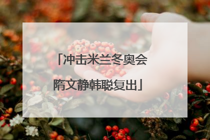 冲击米兰冬奥会 隋文静韩聪复出