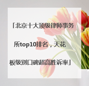 北京十大顶级律师事务所top10排名，天花板级别口碑超高胜诉率