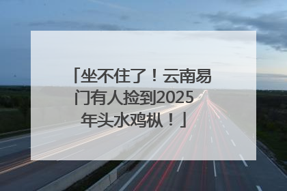 坐不住了！云南易门有人捡到2025年头水鸡枞！