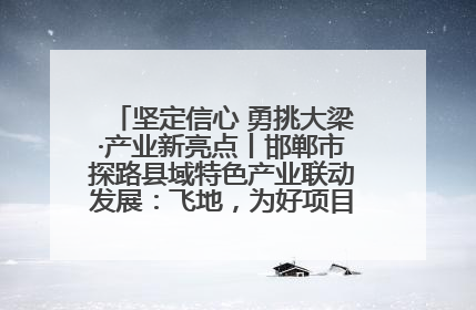 坚定信心 勇挑大梁·产业新亮点丨邯郸市探路县域特色产业联动发展：飞地，为好项目跨域安个家