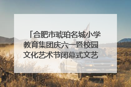 合肥市琥珀名城小学教育集团庆六一暨校园文化艺术节闭幕式文艺汇演圆满举行