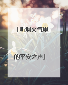 听烟火气里的平安之声