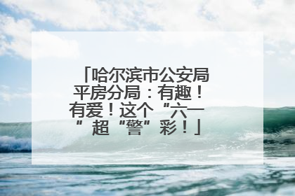 哈尔滨市公安局平房分局：有趣！有爱！这个“六一”超“警”彩！