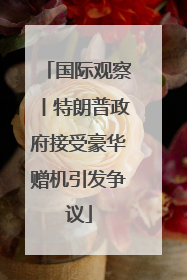 国际观察丨特朗普政府接受豪华赠机引发争议