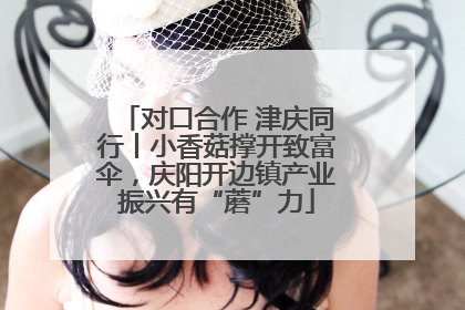 对口合作 津庆同行丨小香菇撑开致富伞，庆阳开边镇产业振兴有“蘑”力