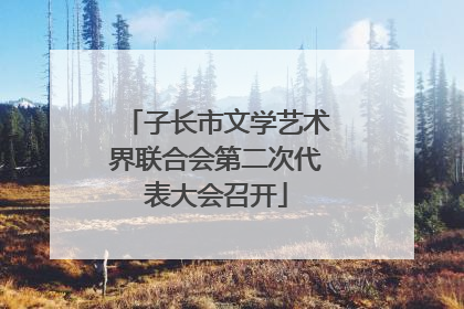 子长市文学艺术界联合会第二次代表大会召开