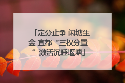 定分止争 闲塘生金 宜都“三权分置”激活沉睡堰塘