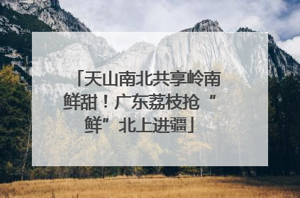 天山南北共享岭南鲜甜！广东荔枝抢“鲜”北上进疆