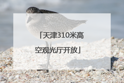天津310米高空观光厅开放