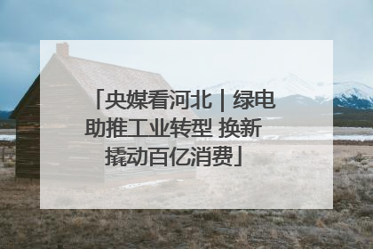 央媒看河北｜绿电助推工业转型 换新撬动百亿消费