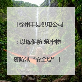 徐州丰县供电公司：以练促防 筑牢物资防汛“安全堤”