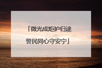 微光成炬护归途 警民同心守安宁