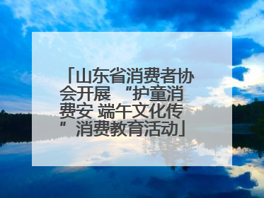 山东省消费者协会开展 “护童消费安 端午文化传”消费教育活动