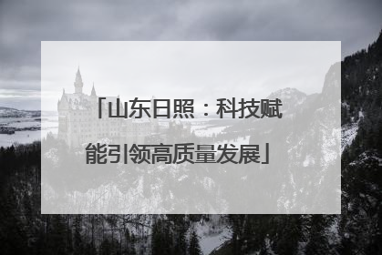 山东日照：科技赋能引领高质量发展