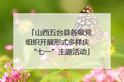 山西五台县各级党组织开展形式多样庆“七一”主题活动