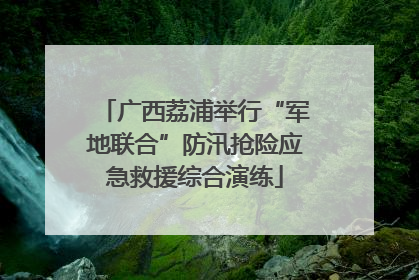 广西荔浦举行“军地联合”防汛抢险应急救援综合演练
