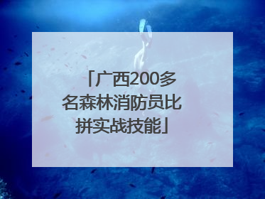 广西200多名森林消防员比拼实战技能
