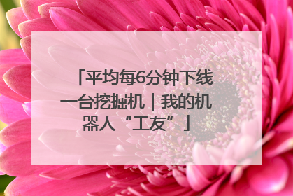 平均每6分钟下线一台挖掘机｜我的机器人“工友”