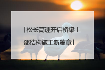 松长高速开启桥梁上部结构施工新篇章