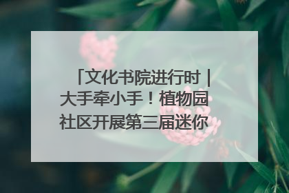 文化书院进行时｜大手牵小手！植物园社区开展第三届迷你马拉松活动