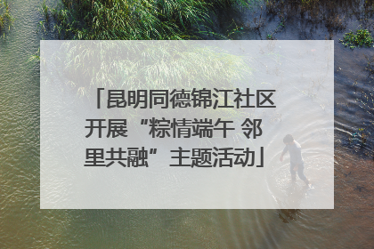 昆明同德锦江社区开展“粽情端午 邻里共融”主题活动